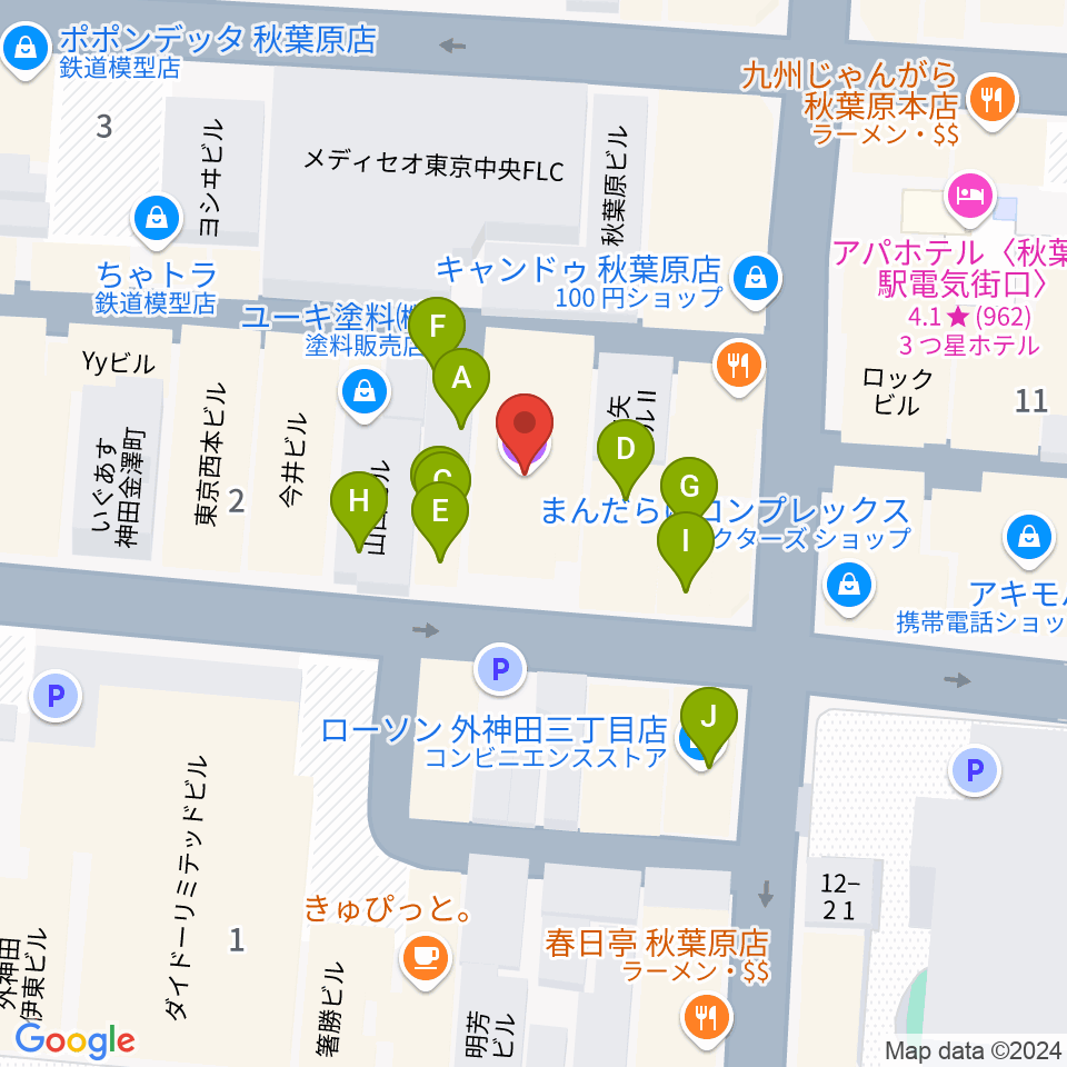 Twin Box周辺のカフェ一覧地図