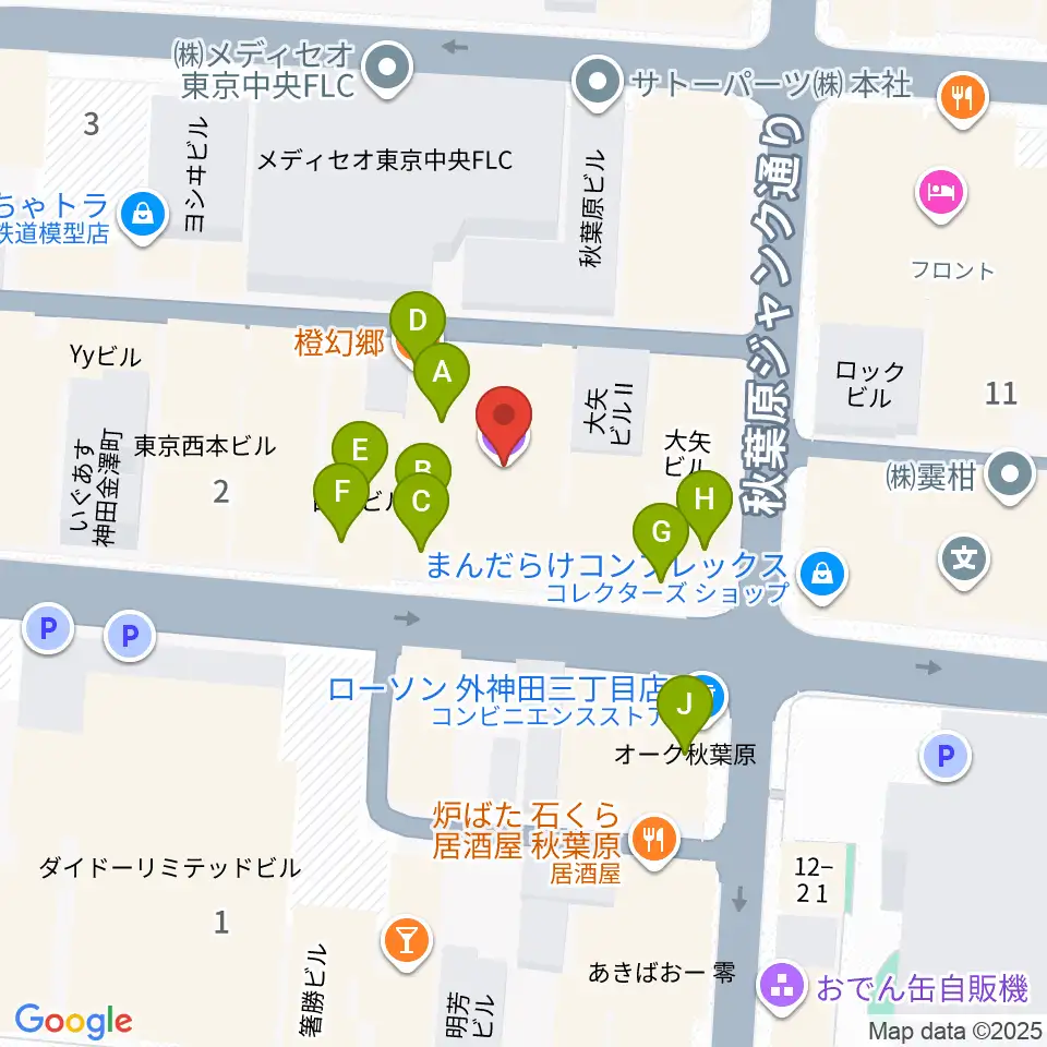 Twin Box周辺のカフェ一覧地図
