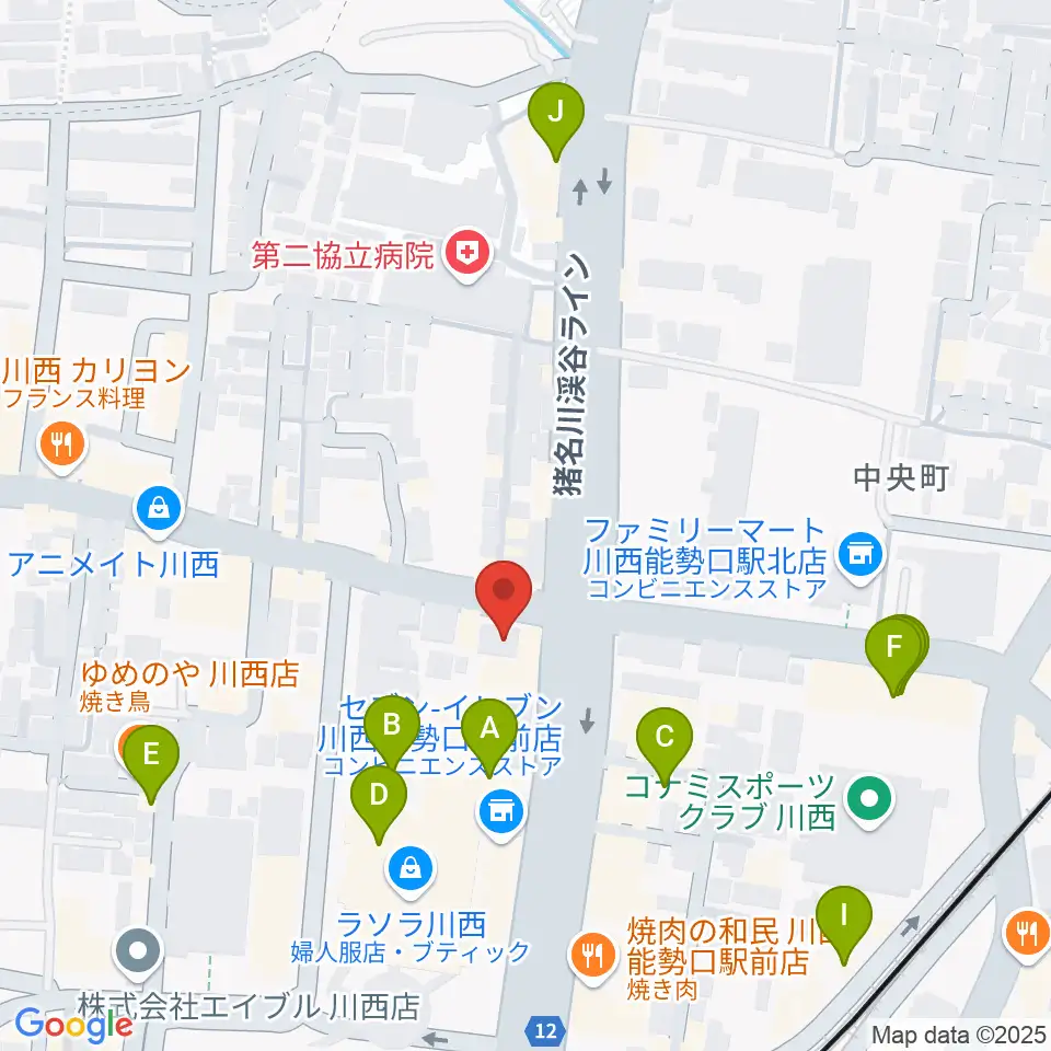 BEAT ON MUSIC SCHOOL周辺のカフェ一覧地図