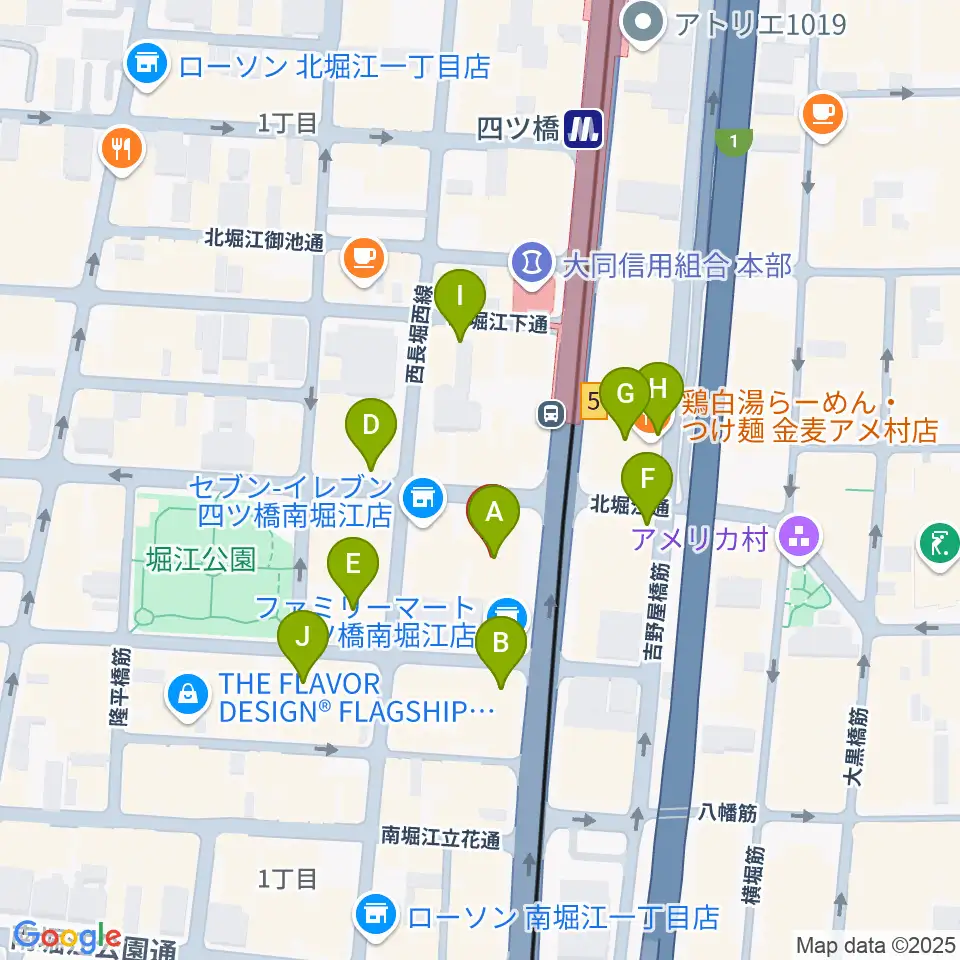 TIME BOMB RECORDS周辺のカフェ一覧地図