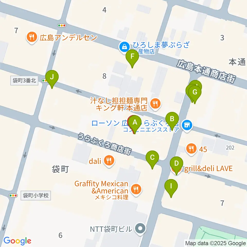 DISK SHOP MISERY周辺のカフェ一覧地図