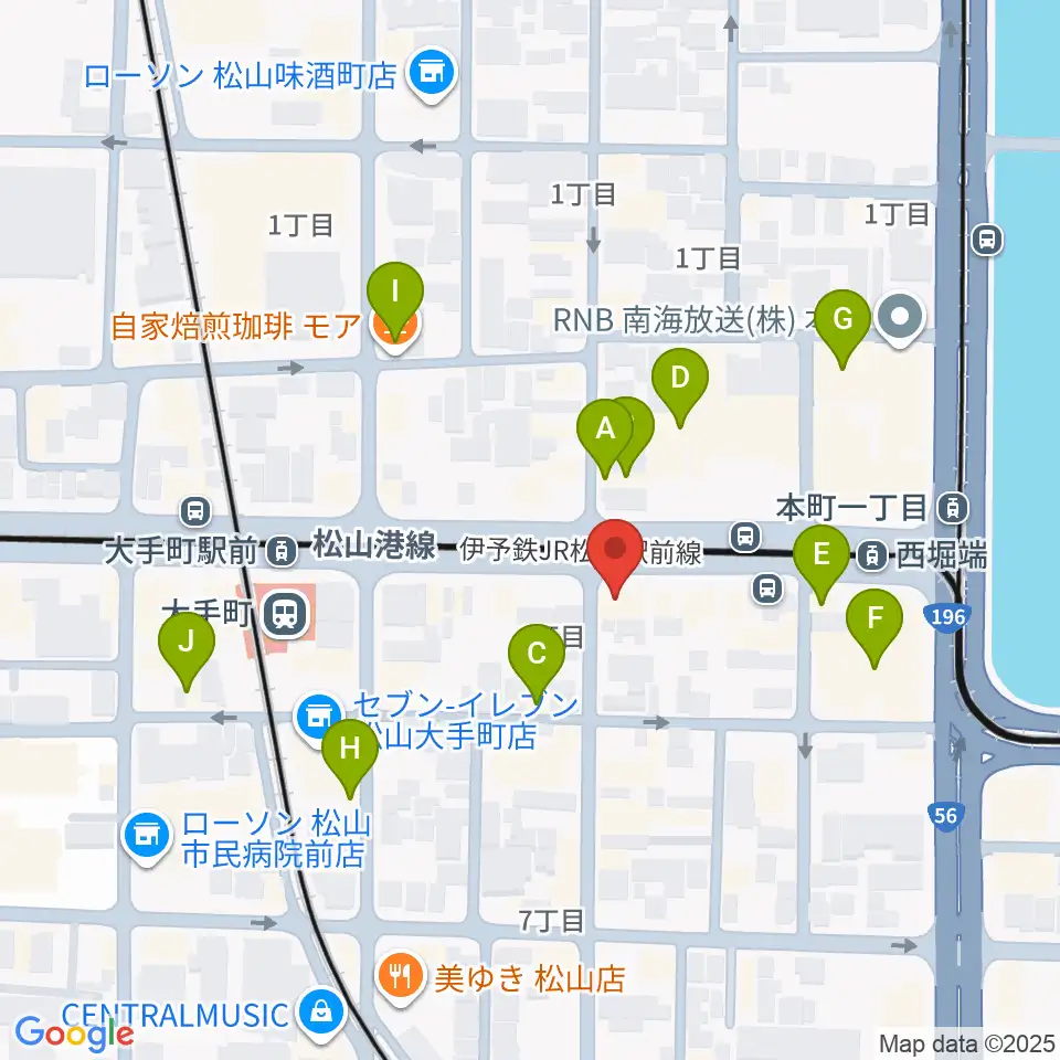 モア・ミュー ジック周辺のカフェ一覧地図