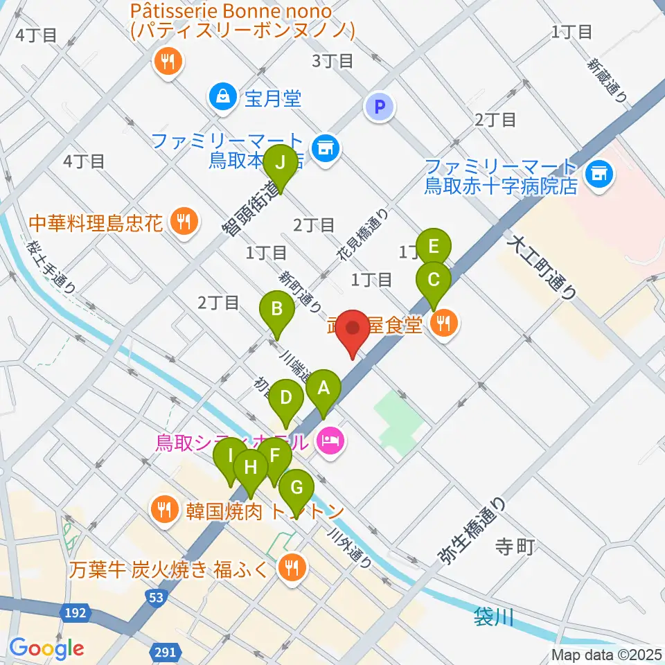 borzoi record周辺のカフェ一覧地図