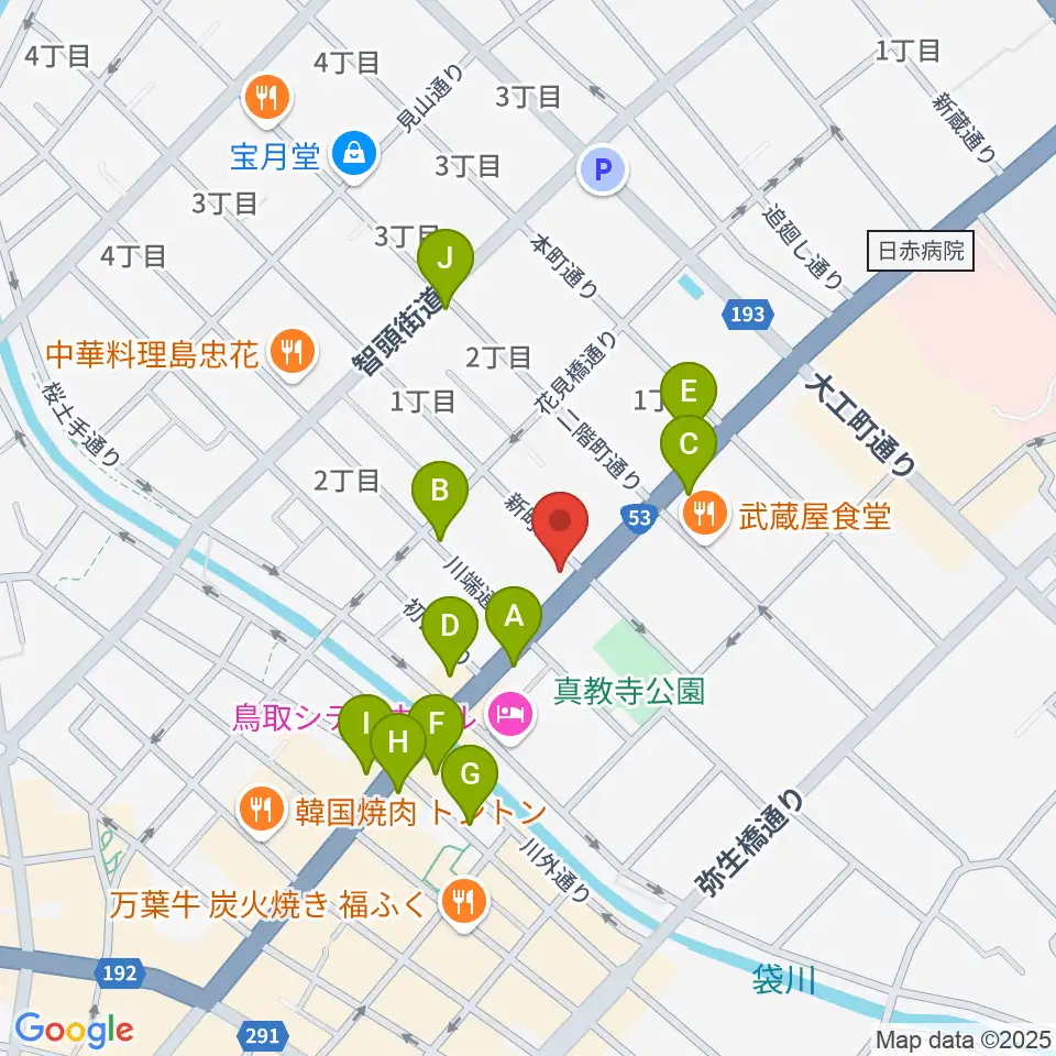 borzoi record周辺のカフェ一覧地図