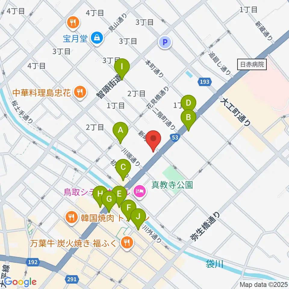 borzoi record周辺のカフェ一覧地図