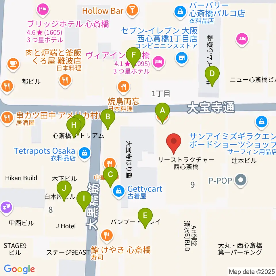 レコードショップ rare groove周辺のカフェ一覧地図