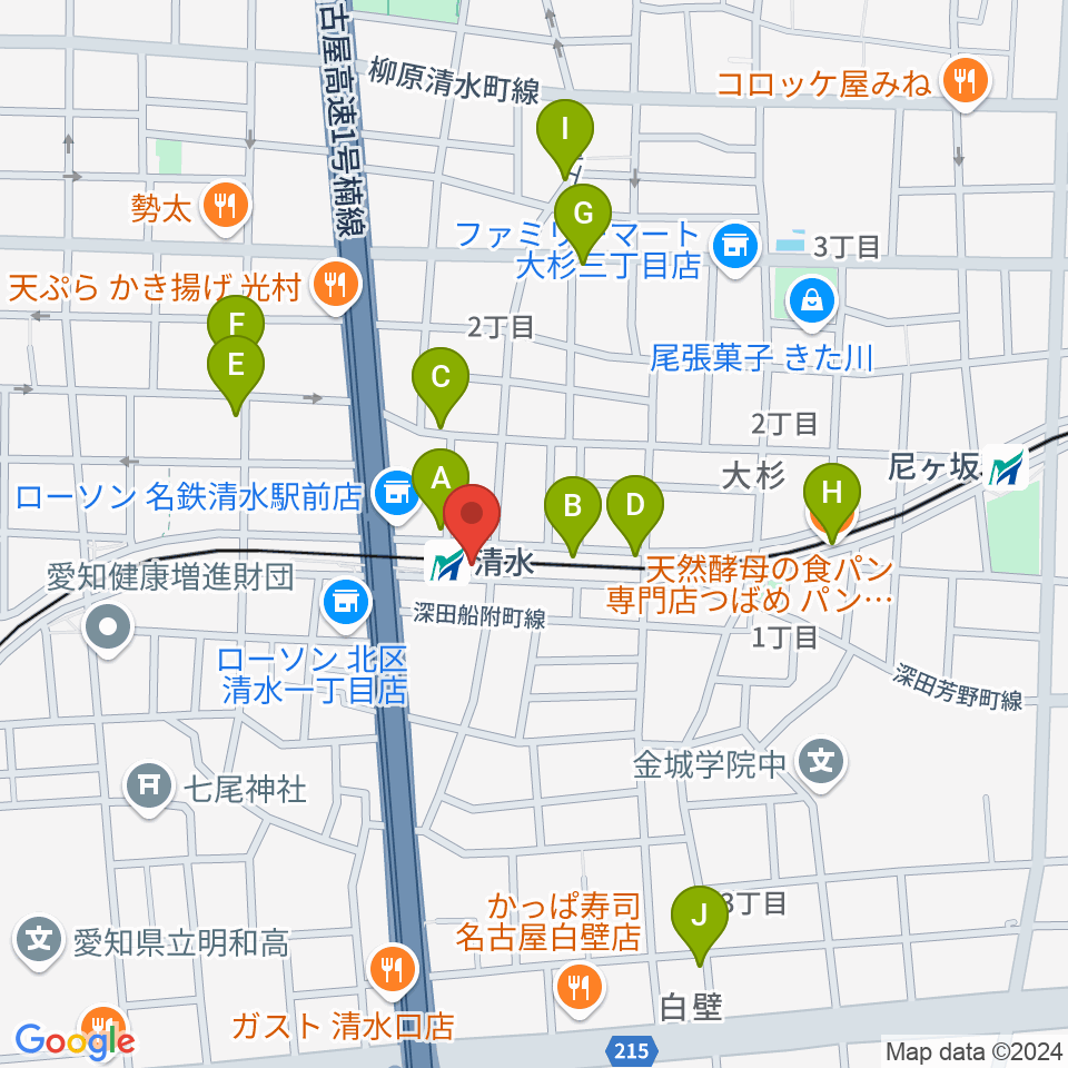 STIFF SLACK周辺のカフェ一覧地図