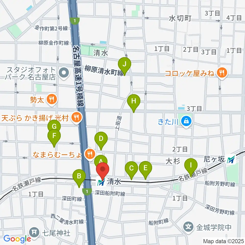 STIFF SLACK周辺のカフェ一覧地図