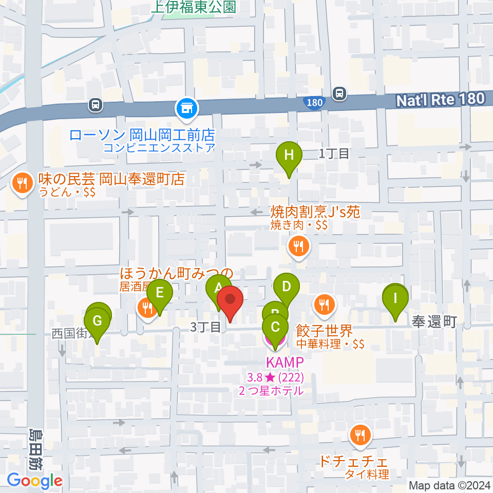 MEDEL MUSIC周辺のカフェ一覧地図