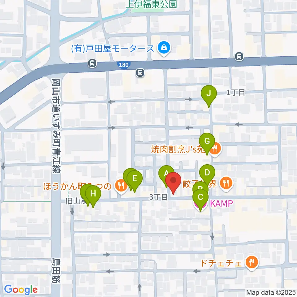 MEDEL MUSIC周辺のカフェ一覧地図