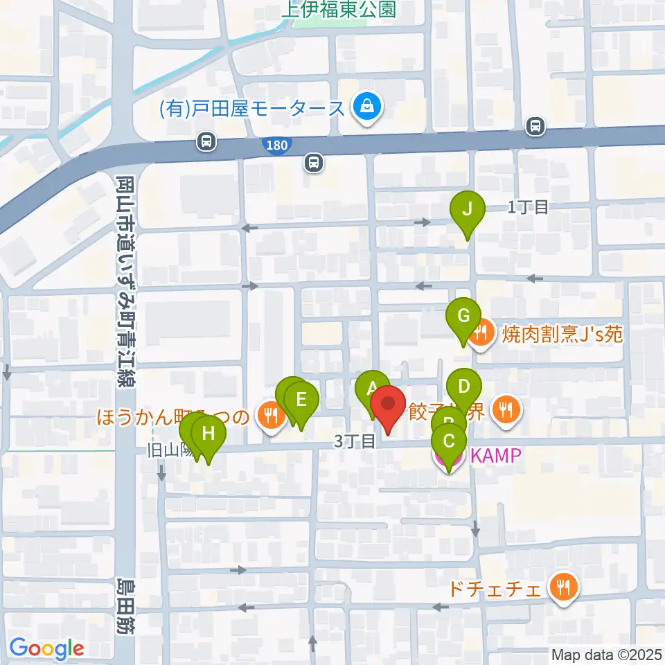MEDEL MUSIC周辺のカフェ一覧地図