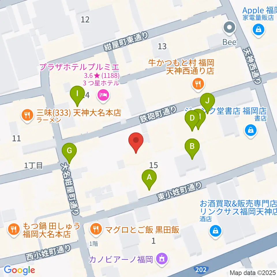 チクロマーケット周辺のカフェ一覧地図