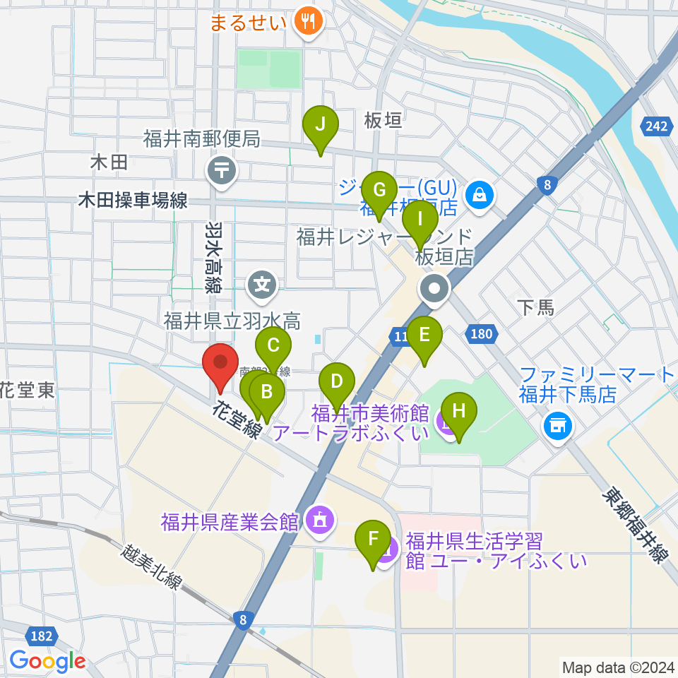 フラミンゴレコーズ周辺のカフェ一覧地図