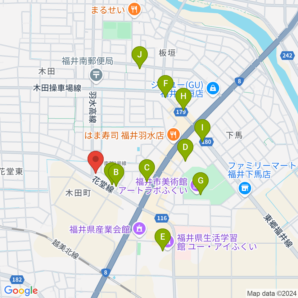 フラミンゴレコーズ周辺のカフェ一覧地図