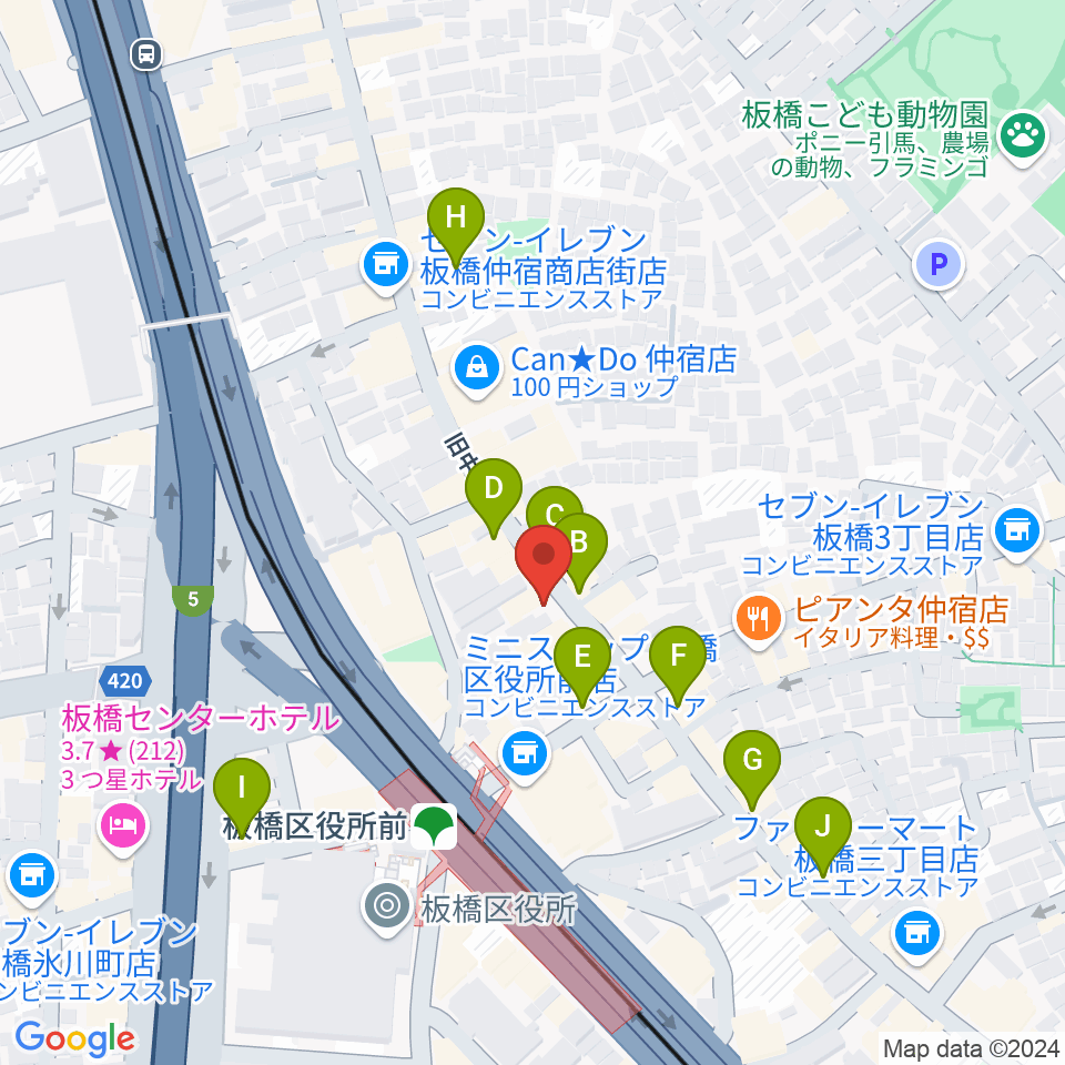 ドリームズカフェ周辺のカフェ一覧地図