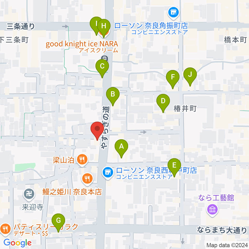 THROAT RECORDS周辺のカフェ一覧地図