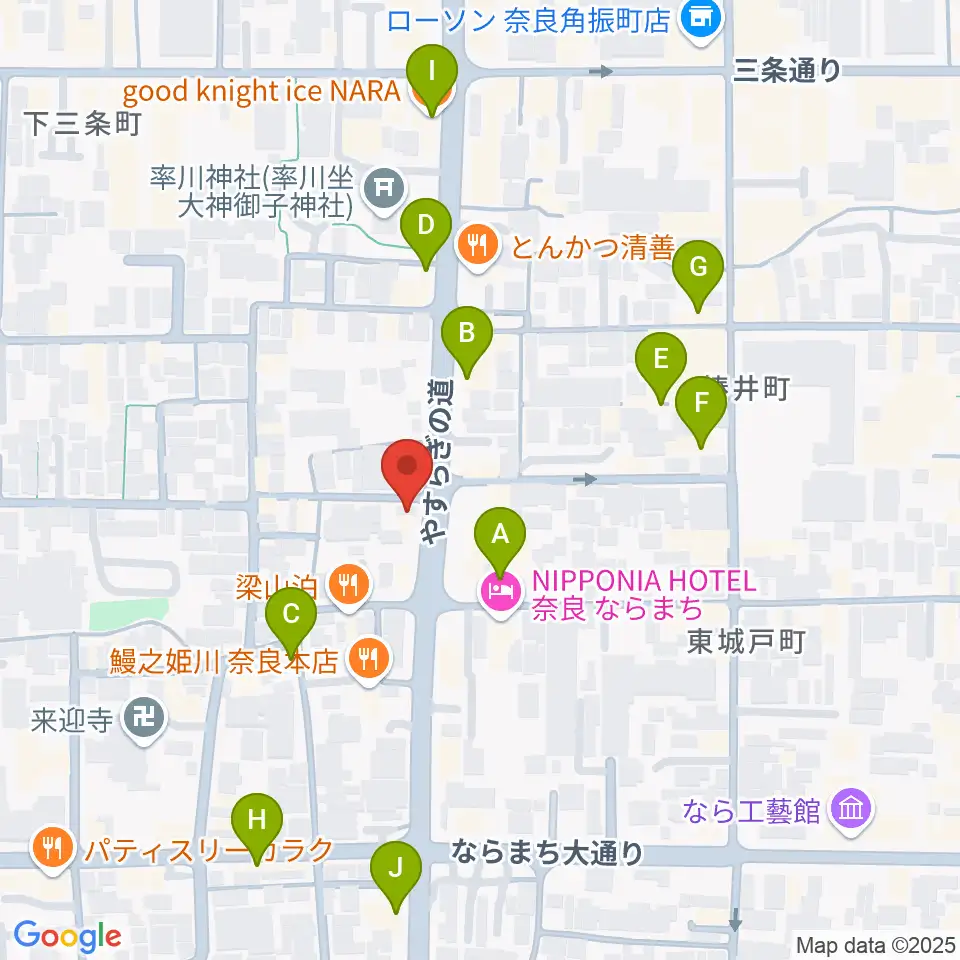 THROAT RECORDS周辺のカフェ一覧地図