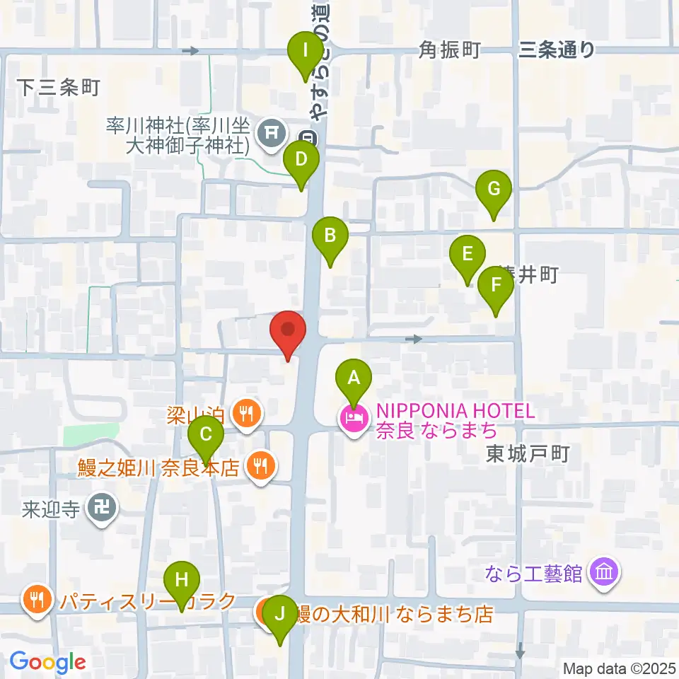 THROAT RECORDS周辺のカフェ一覧地図