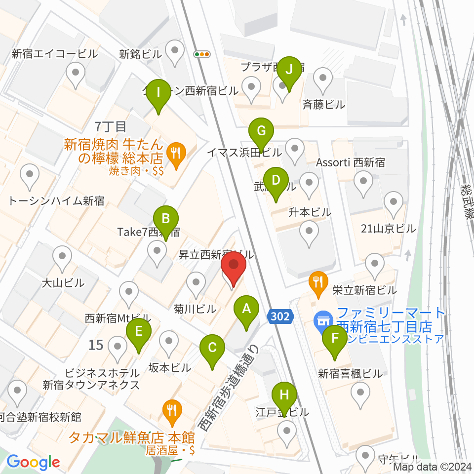 レッドリングレコード周辺のカフェ一覧地図