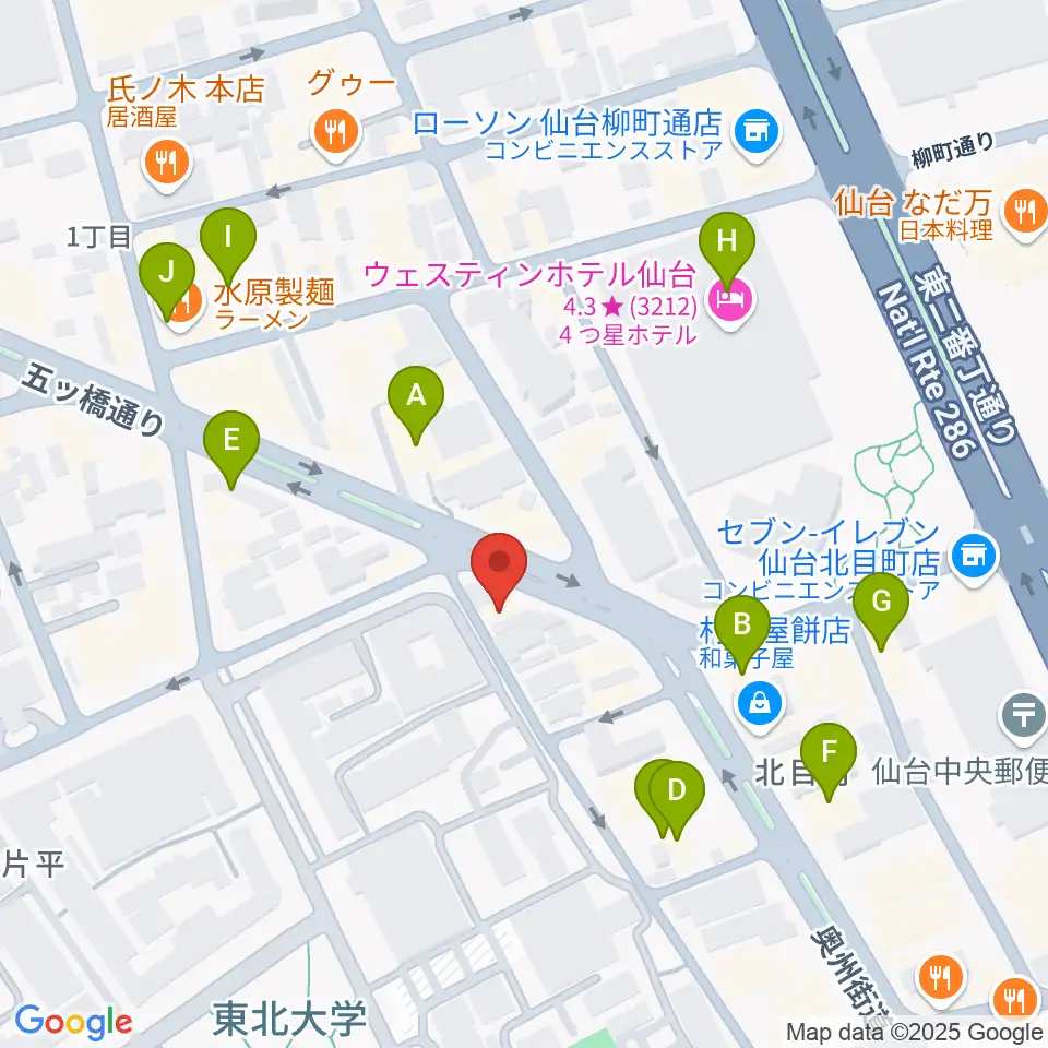 ジェーアンドビー北目町店周辺のカフェ一覧地図