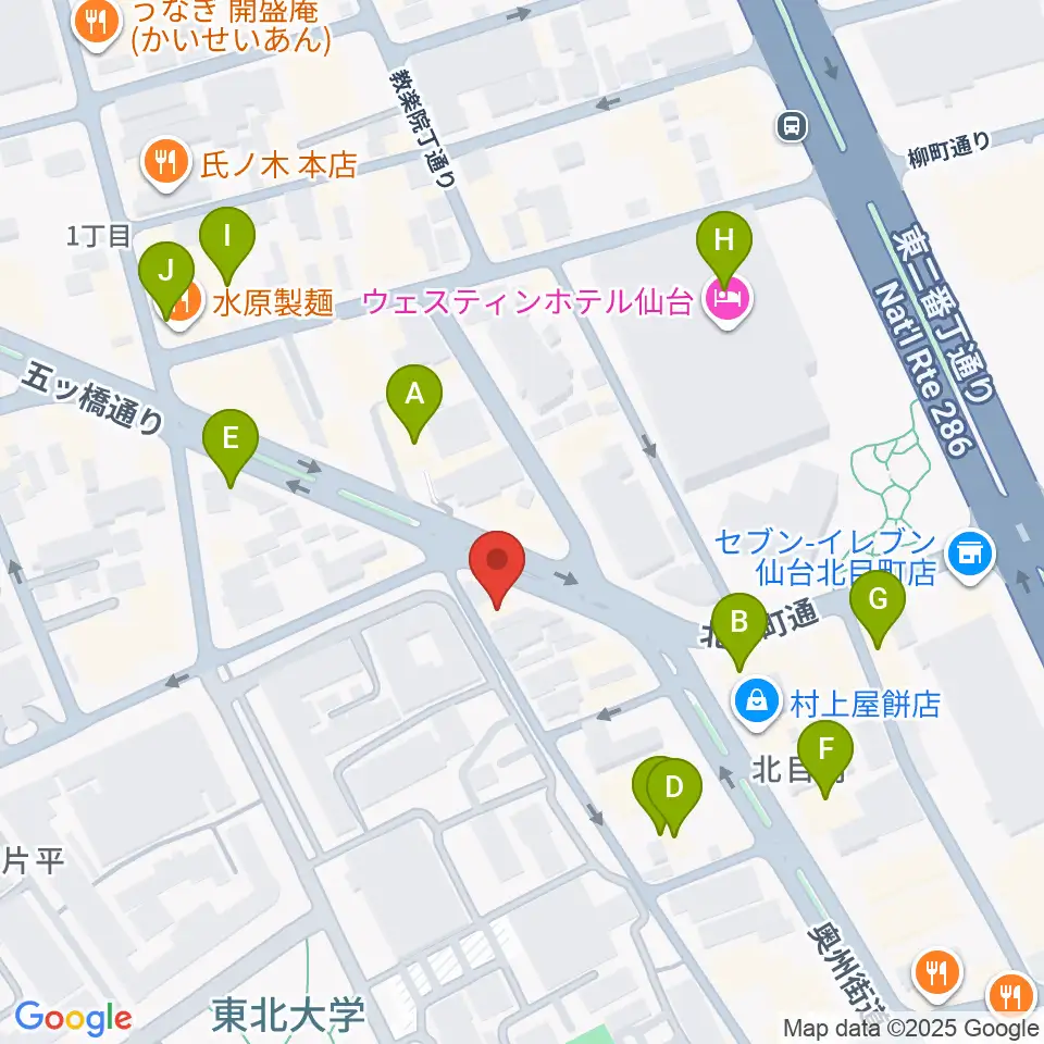 ジェーアンドビー北目町店周辺のカフェ一覧地図