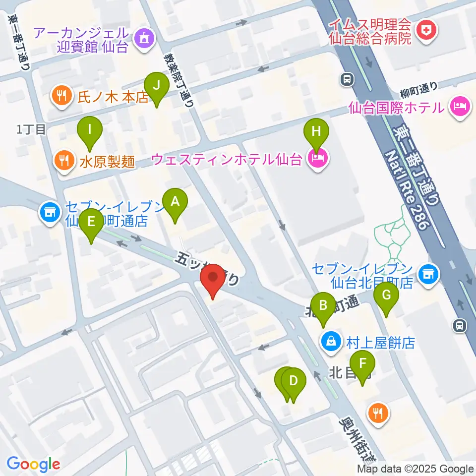 ジェーアンドビー北目町店周辺のカフェ一覧地図