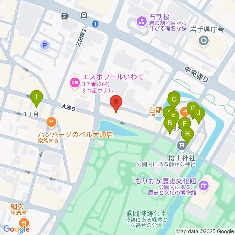 NEAT RECORDS周辺のカフェ一覧地図