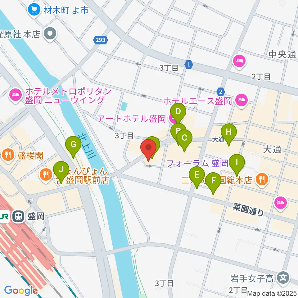 Knowledge Records周辺のカフェ一覧地図