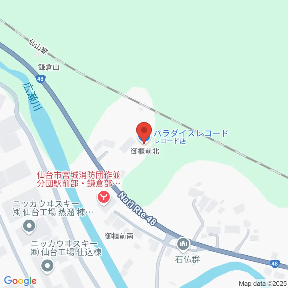 パラダイスレコード周辺のカフェ一覧地図
