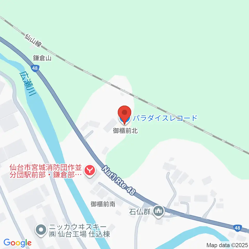 パラダイスレコード周辺のカフェ一覧地図