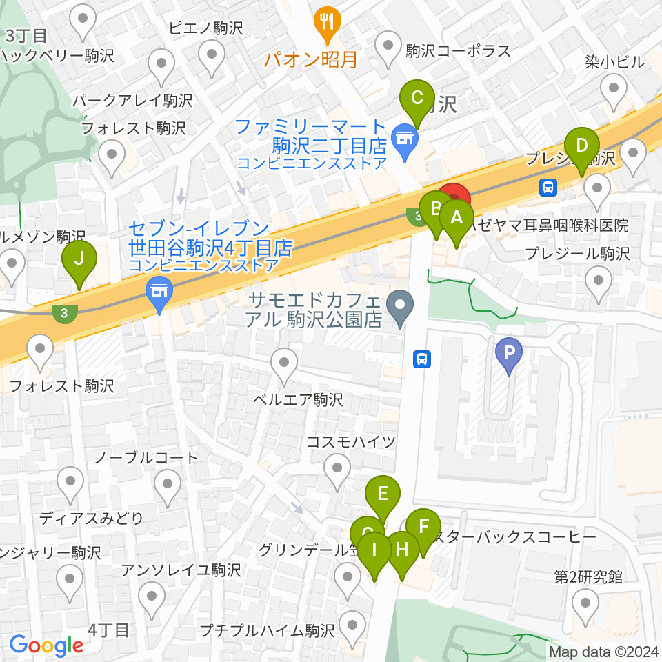 STUDIO ARNEST周辺のカフェ一覧地図