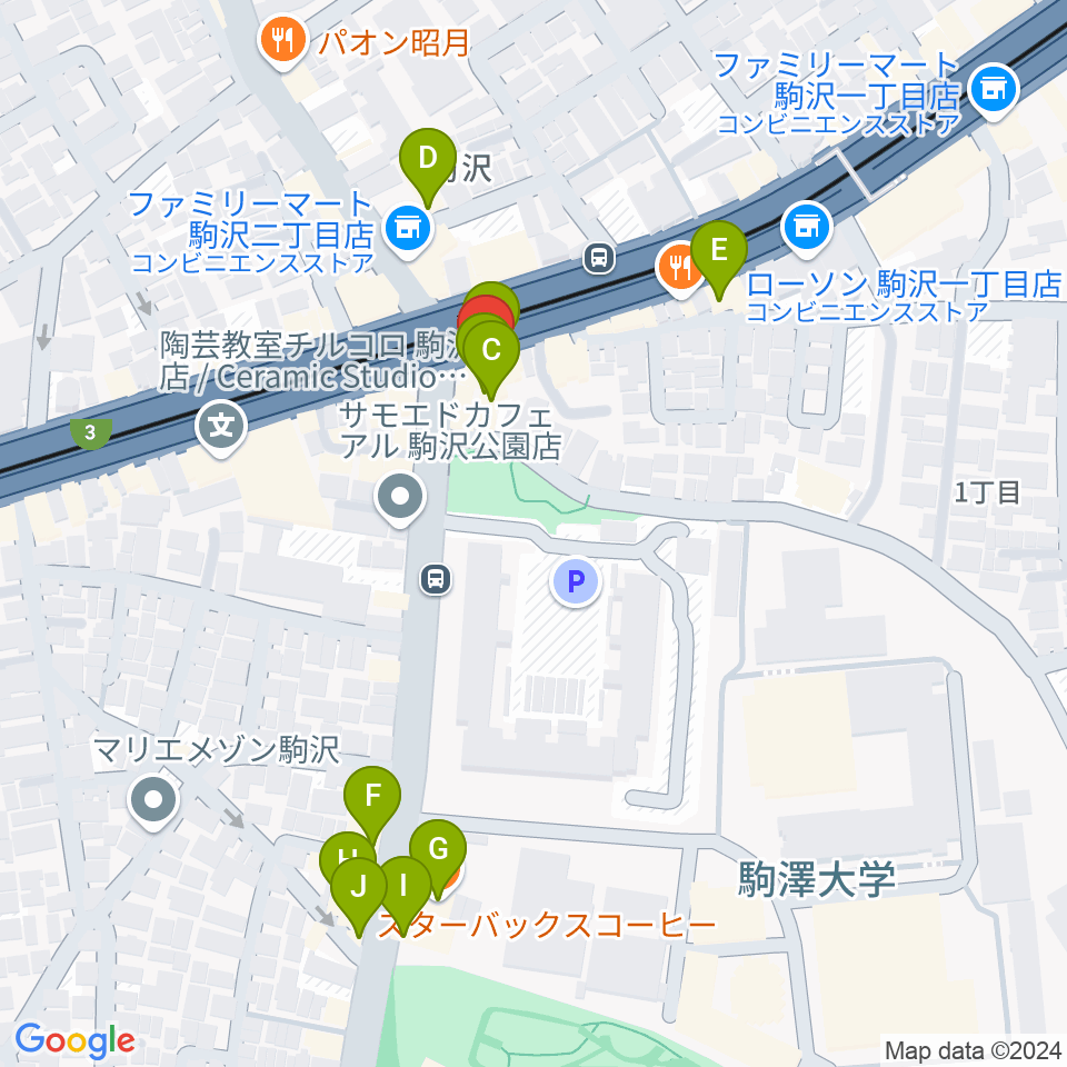 STUDIO ARNEST周辺のカフェ一覧地図