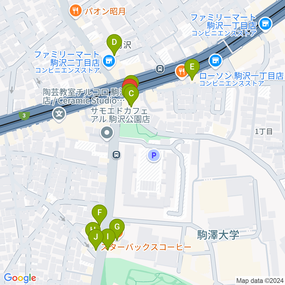 STUDIO ARNEST周辺のカフェ一覧地図