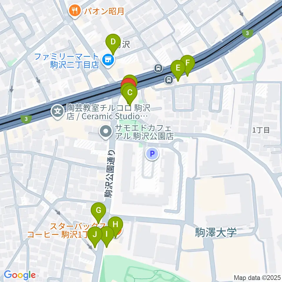 STUDIO ARNEST周辺のカフェ一覧地図