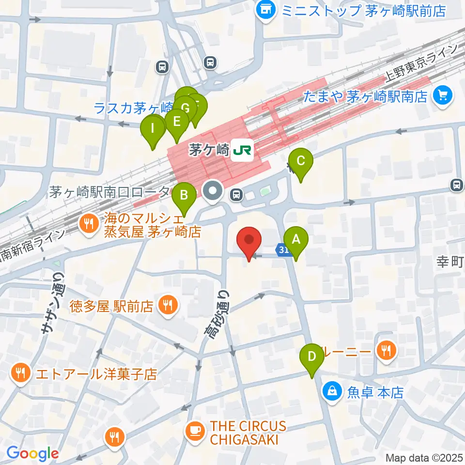 LUSH LIFE周辺のカフェ一覧地図