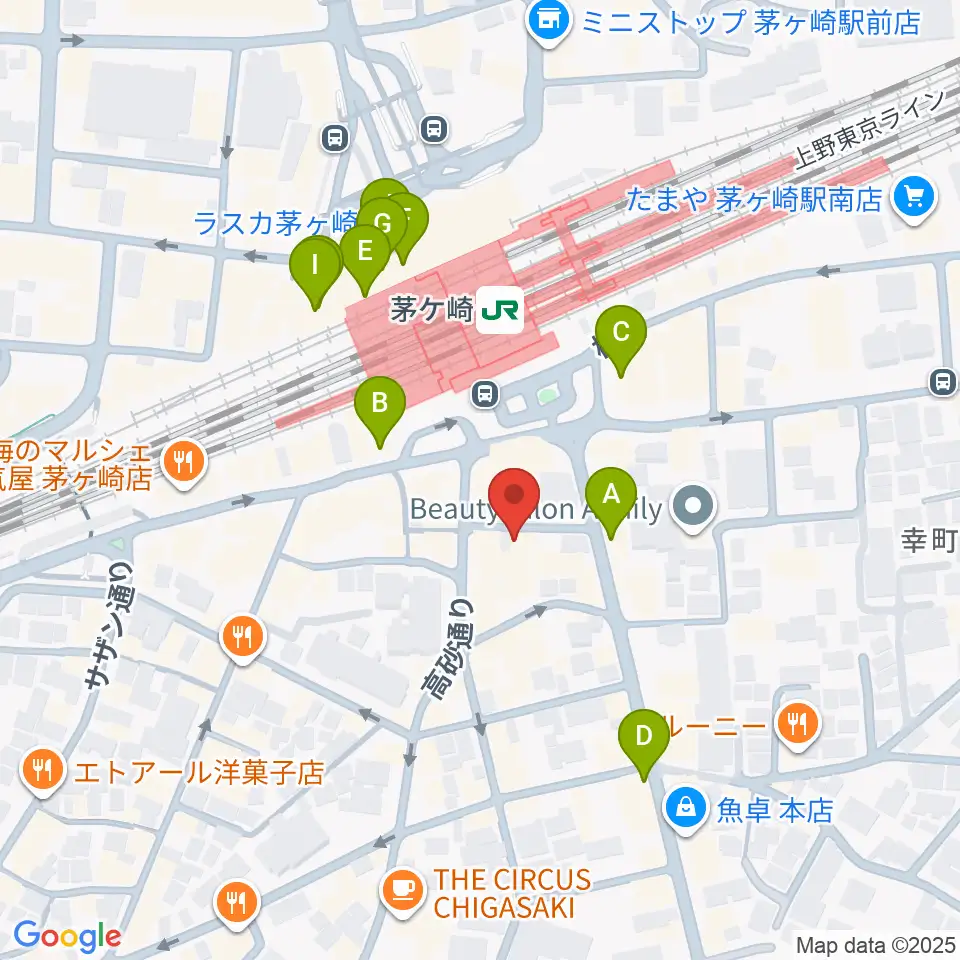 LUSH LIFE周辺のカフェ一覧地図