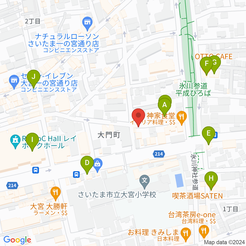 レコード屋グリグリ周辺のカフェ一覧地図