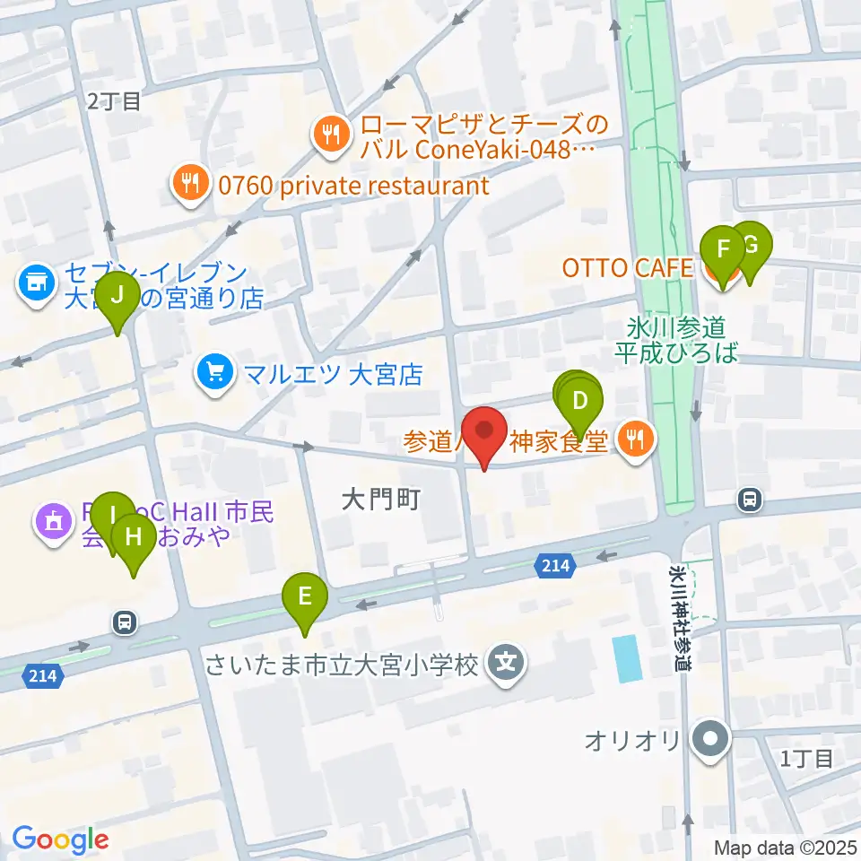 レコード屋グリグリ周辺のカフェ一覧地図