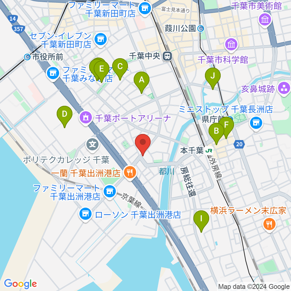 DROPS RECORD周辺のカフェ一覧地図