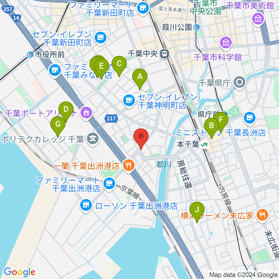 DROPS RECORD周辺のカフェ一覧地図