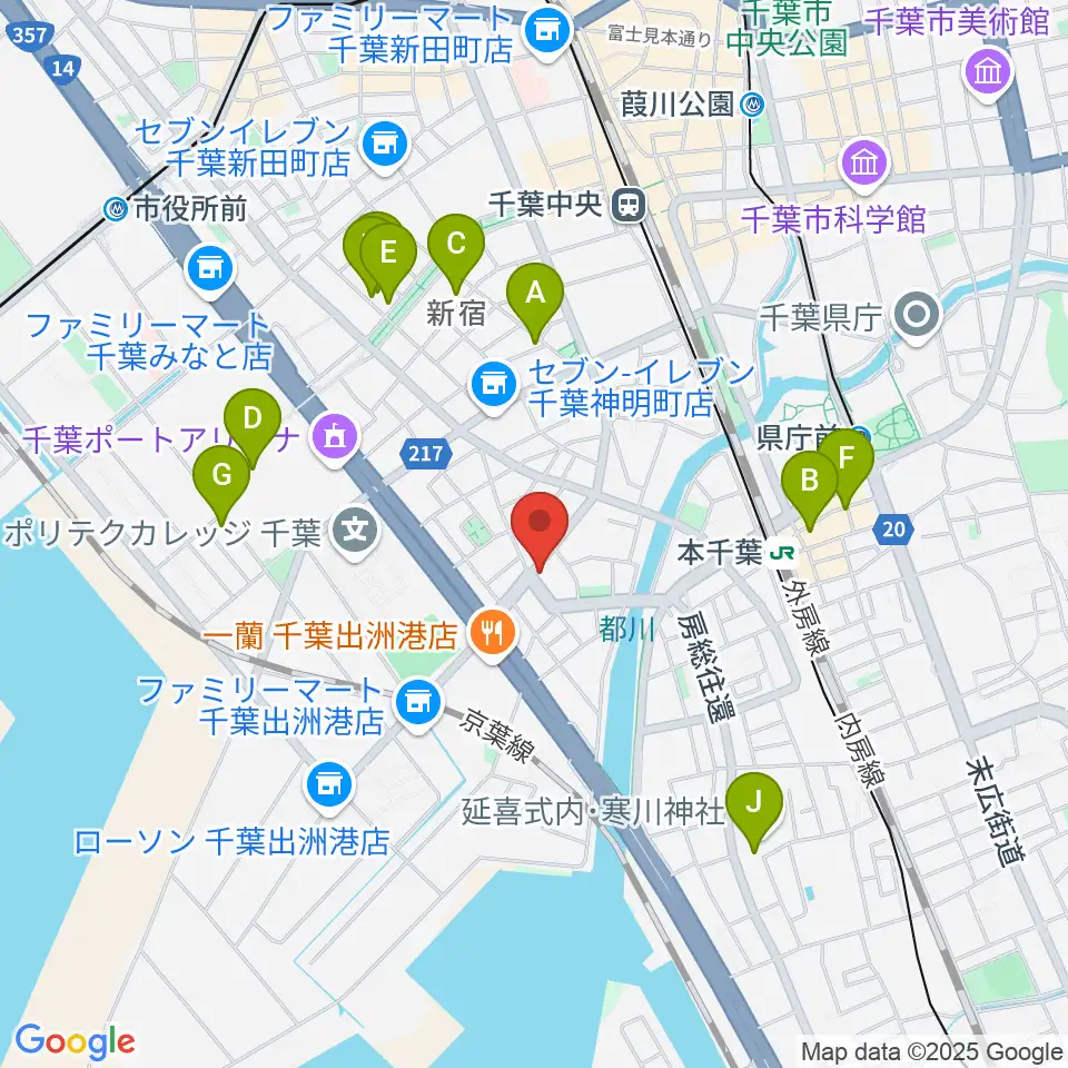 DROPS RECORD周辺のカフェ一覧地図