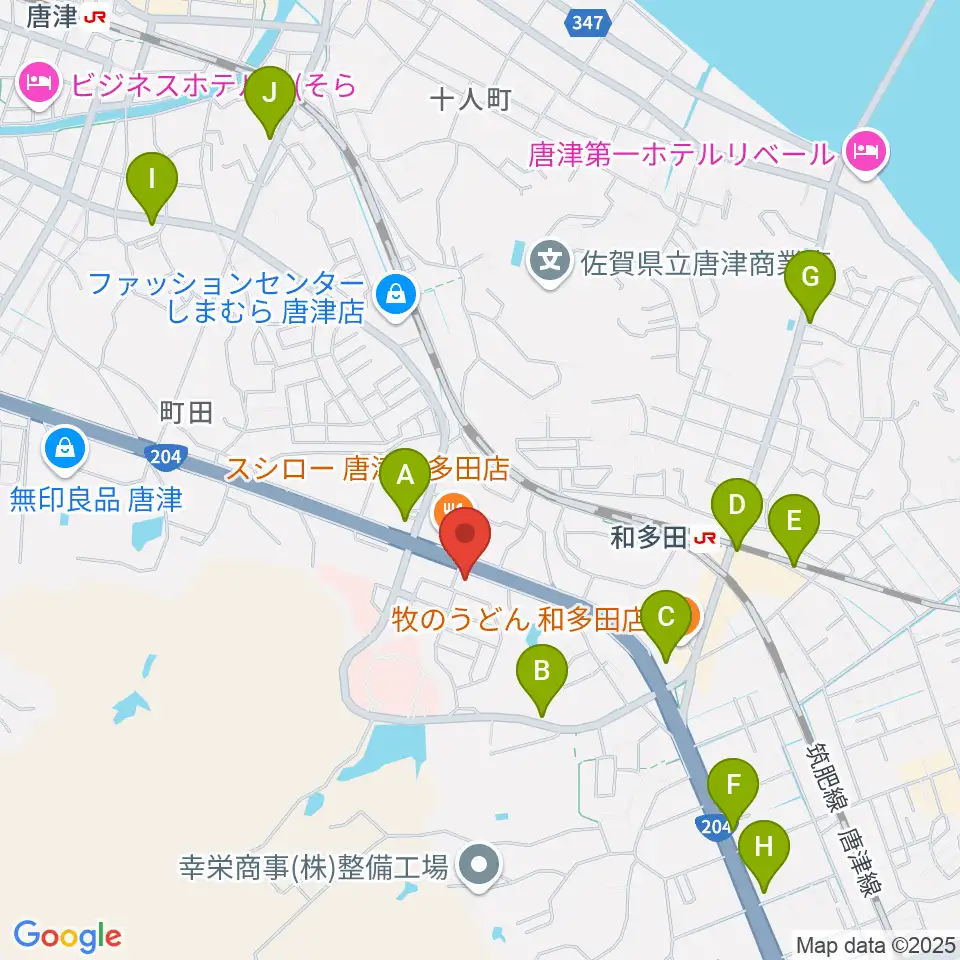 OLENGE周辺のカフェ一覧地図