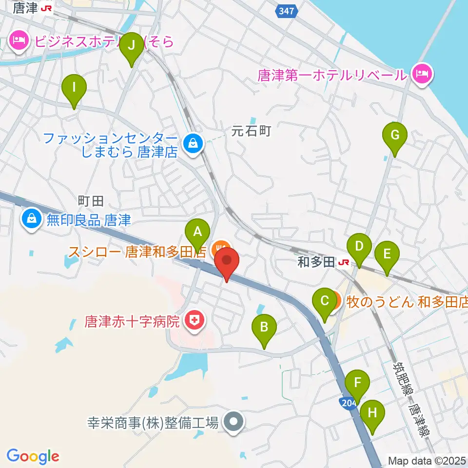 OLENGE周辺のカフェ一覧地図