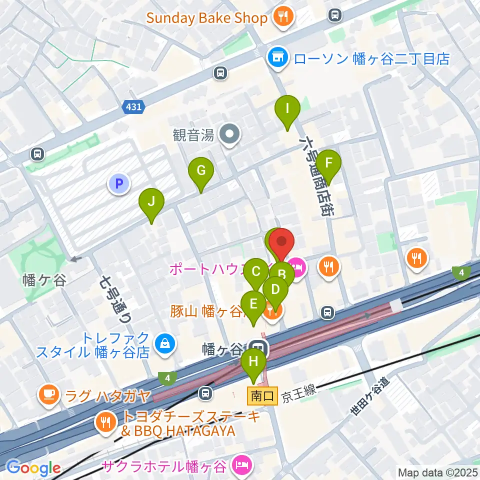 幡ヶ谷フォレストリミット周辺のカフェ一覧地図