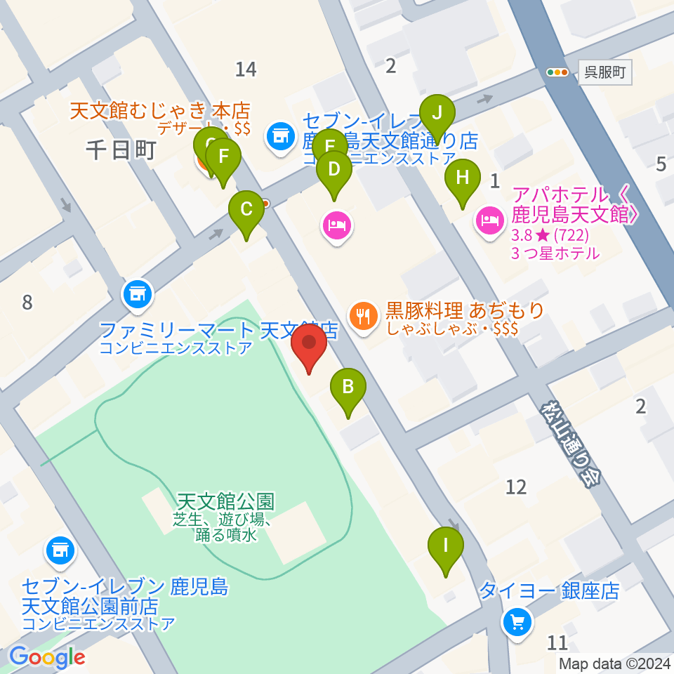 ジャズ&カフェ明日の地図周辺のカフェ一覧地図