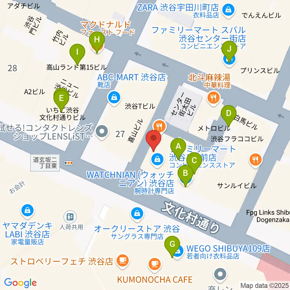 discland JARO周辺のカフェ一覧地図