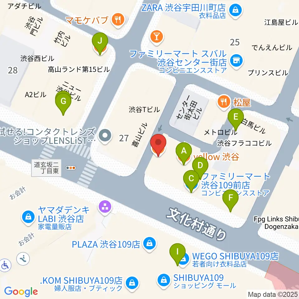 discland JARO周辺のカフェ一覧地図