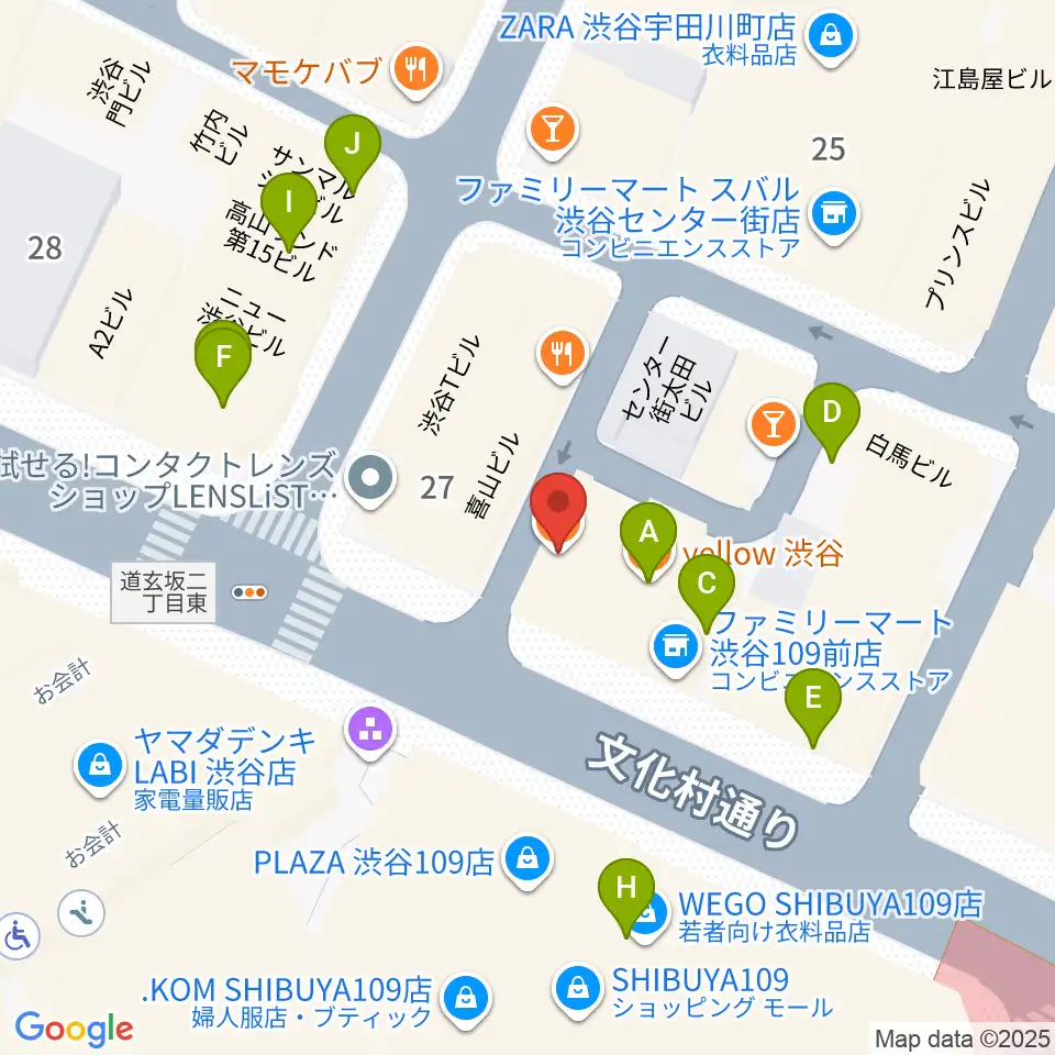 discland JARO周辺のカフェ一覧地図