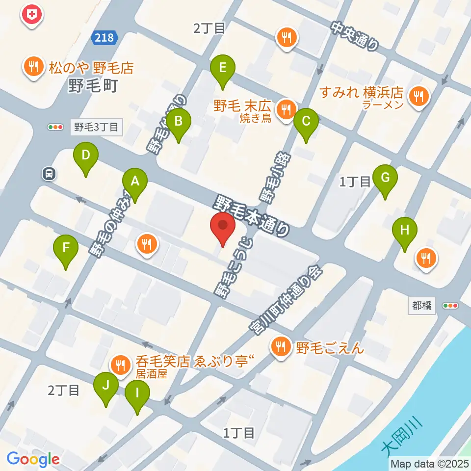 野毛ルタンペルデュ周辺のカフェ一覧地図