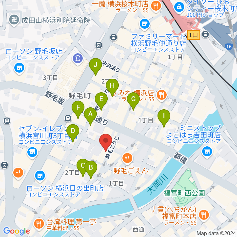 Cabaret Café うっふ周辺のカフェ一覧地図